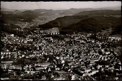 Ansichtskarte Lahr (Schwarzwald) Luftaufnahme Luftbild Panorama-Ansicht 1976
