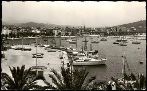 CPA Sanary-sur-Mer Le Port Blick auf den Hafen 1969