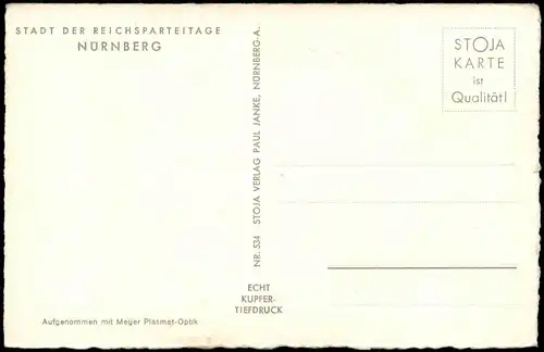 Ansichtskarte Nürnberg Partie am Henkersteg 1940