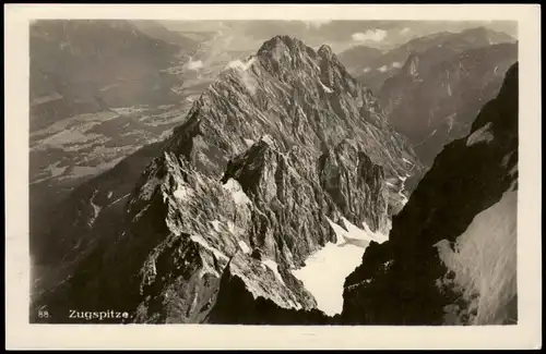 Ansichtskarte Grainau Zugspitze aus der Vogelschau, Wettersteingebirge 1930