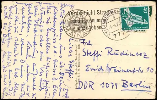 Ansichtskarte Konstanz Luftbild Insel Mainau 1939