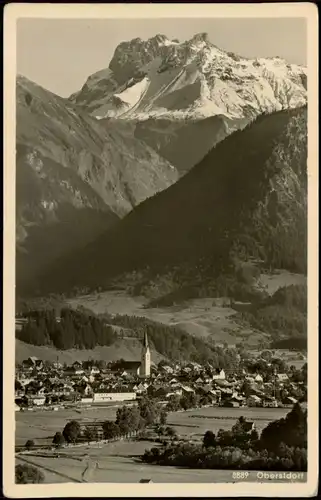 Oberstdorf (Allgäu) Panorama-Ansicht Bayr. Allgäu Berg Ansicht 1955