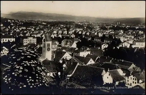 Ansichtskarte Winterthur Vue générale, Panorama-Ansicht 1930