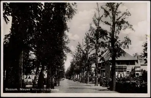 Postkaart Bussum Nieuwe Hilversumscheweg 1934