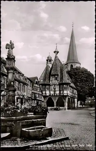 Ansichtskarte Michelstadt Marktplatz 1961