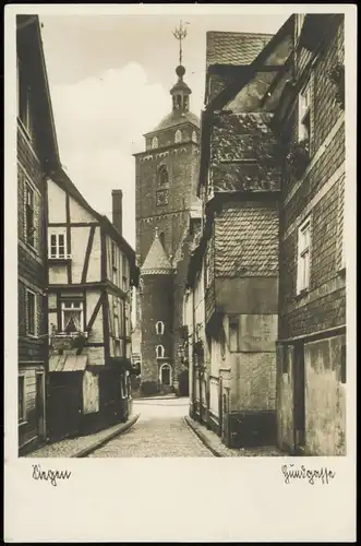 Ansichtskarte Siegen Straßenpartie - Nikolaikirche 1930