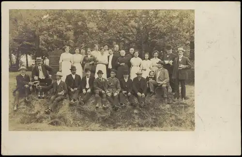 Waldau Oberlausitz Wykroty Gesellschaft Gutshaus - Kr. Liegnitz 1912 Privatfoto