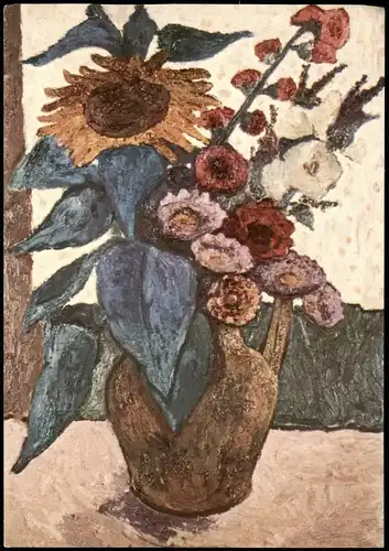 PAULA MODERSOHN-BECKER (1876-1907) Stilleben mit Sonnenblume 1965