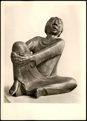 Ansichtskarte  Motiv-Postkarte Ernst Barlach, Singender Mann 1960