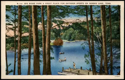 Tennessee Allgemein BIG RIDGE PARK NORRIS LAKE, Tennessee USA 1930