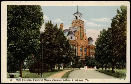 Lynchburg Randolph-Macon Woman's College, City View, Ortsansicht 1930