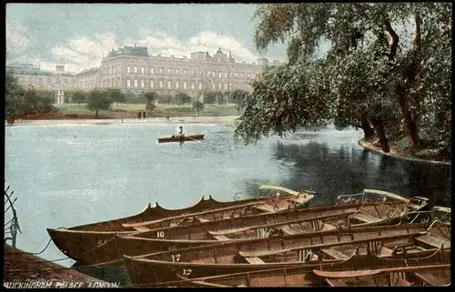 Postcard London Buckingham Palace (River Side) 1920