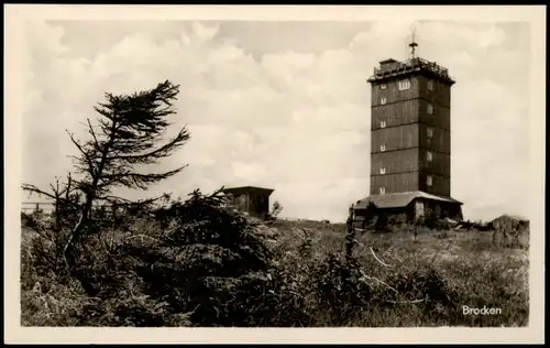 Ansichtskarte Ilsenburg (Harz) Brocken (Harz) - Turm 1955