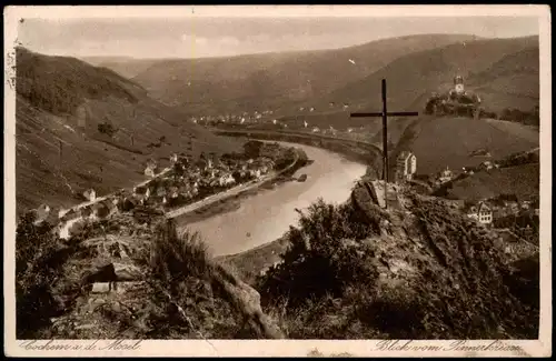Ansichtskarte Cochem Kochem Panorama-Ansicht Mosel Blick 1930