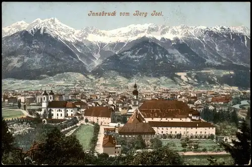 Ansichtskarte Innsbruck Panorama-Ansicht Blick v. Berg Isel 1910