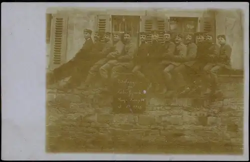 Erholungsheim für Zielgefreite - Militaria WK1 Soldaten 1916 Privatfoto
