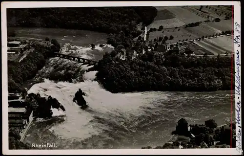 Ansichtskarte Neuhausen am Rheinfall Luftbild Rheinfall 1939