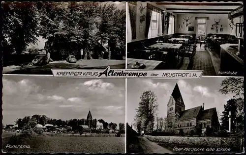 Altenkrempe (b. Neustadt Holstein) Mehrbildkarte Kremper Krug Innen- 1960/1958