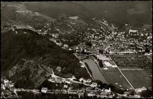 Nassau (Lahn) Nassau-Bergnassau Lahn mit Stammburg Nassau-Oranien 1968/1967