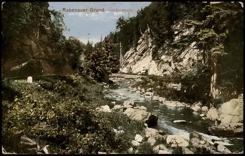 Ansichtskarte Rabenau Rabenauer Grund 1917