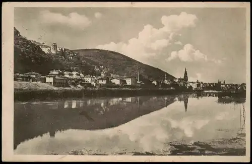 Ansichtskarte Heidelberg Stadt Neckarpartie 1932