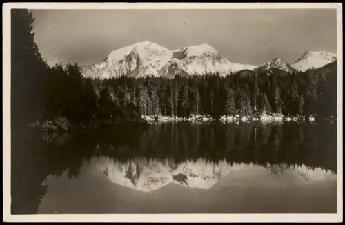 Ansichtskarte Ramsau bei Berchtesgaden Göllspiegelung im Hintersee 1931