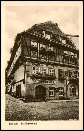 Ansichtskarte Eisenach Lutherhaus 1954