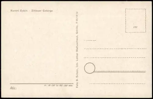 Ansichtskarte Oybin Oybin Kreuzgang 1956