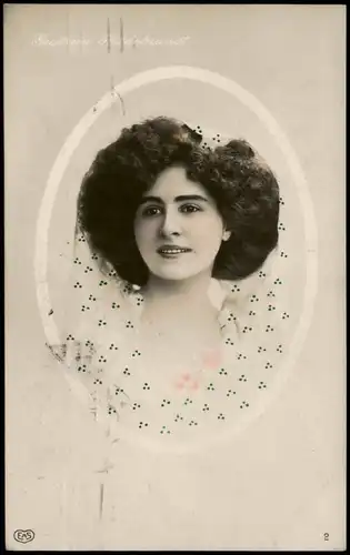 Ansichtskarte  Menschen Soziales Leben Porträt-Foto einer Frau 1909