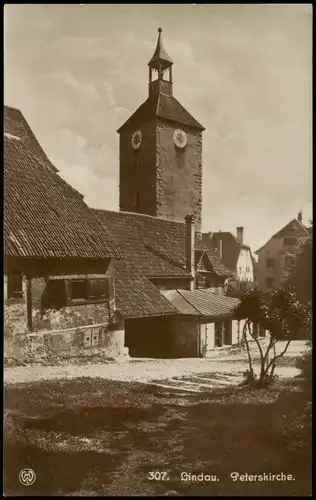 Ansichtskarte Lindau (Bodensee) Peterskirche 1930