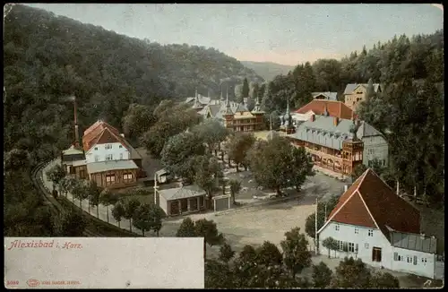 Alexisbad-Harzgerode Panorama-Ansicht Zentrum Alexisbad Harz 1910