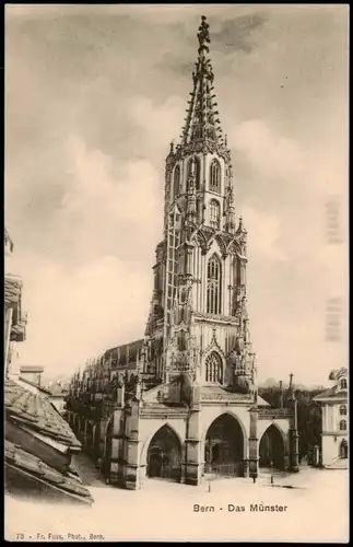 Ansichtskarte Bern (Schweiz) Berne Münster 1910
