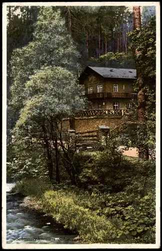 Ansichtskarte Schwarzburg Schweizerhaus-Schwarzatal Thüringer Wald 1940