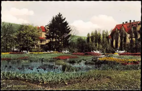 Ansichtskarte Bad Salzschlirf Haus der Standesbeamten, Hotel Kaiserhof 1960