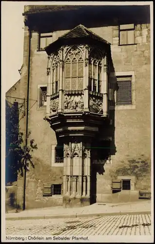 Ansichtskarte Nürnberg Chörlein am Sebalder Pfarrhof 1940