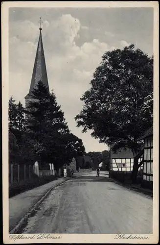 Ansichtskarte Lohmar Partie in der Kirchstrasse 1930
