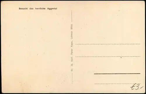 Ansichtskarte Lohmar Partie in der Kirchstrasse 1930