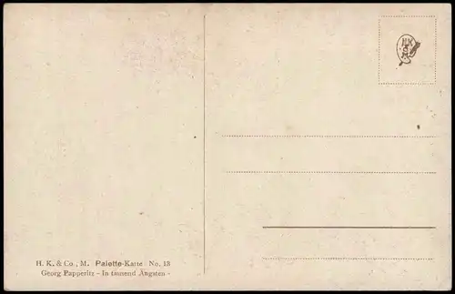 Georg Papperitz - In tausend Ängsten Künstlerkarte: Gemälde / Kunstwerke 1928