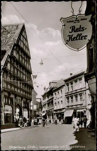 Ansichtskarte Oldenburg Langestraße 1962