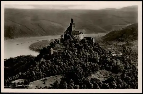 Ansichtskarte Braubach Marksburg Burg am Rhein 1940
