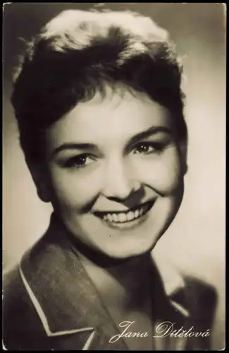 Jana Detetová Starfoto Progress Sammelkarte Schauspielerin 1959