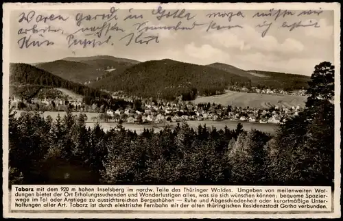 Ansichtskarte Tabarz/Thüringer Wald Panorama-Ansicht 1935