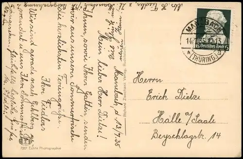 Ansichtskarte Gehlberg Fernansicht Panorama-Ansicht 1935