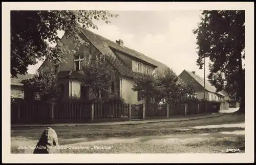 Ansichtskarte Zechlinerhütte/Mark-Rheinsberg FDGB-Gästeheim "Rebstock" 1954