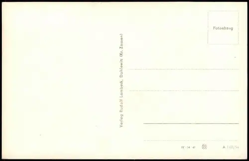 Ansichtskarte Zechlinerhütte/Mark-Rheinsberg FDGB-Gästeheim "Rebstock" 1954