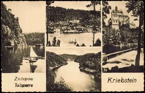 Lauenhain-Mittweida Zschopau Talsperre Kriebstein Zschopautalsperre 1960