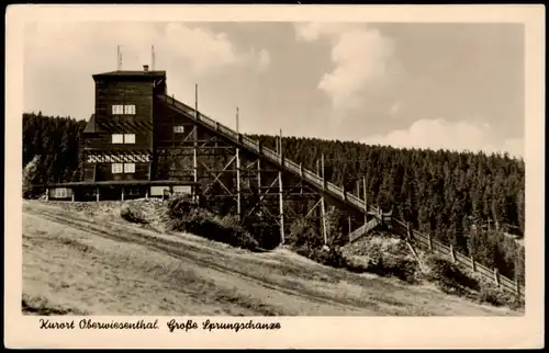 Ansichtskarte Oberwiesenthal Große Sprungschanze 1957