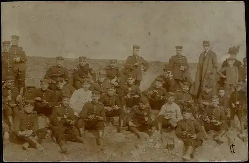 Soldaten im Steinbruch Militaria WK1 1913 Privatfoto   gel Zwickau Sachsen