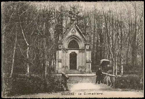 CPA Souchez Le Cimetière (Friedhof) 1910