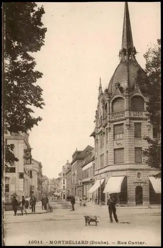 CPA Montbeliard Montbéliard Rue Cuvier, Straßen Ansicht 1910